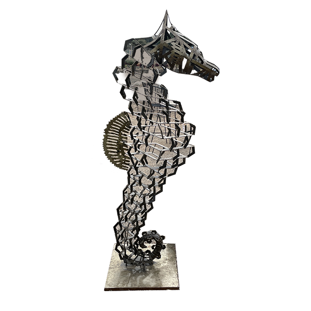 Sculpture d'un Cerf en metal recyclé. Statue en fer forgé taille réell –  Bazar du Monde