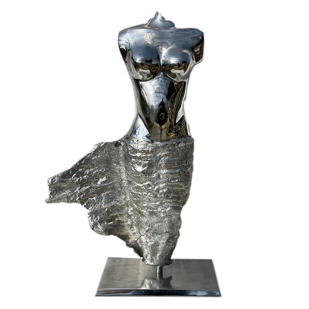 Décoration sculpture d'un Buste de Femme en métal – Bazar du Monde